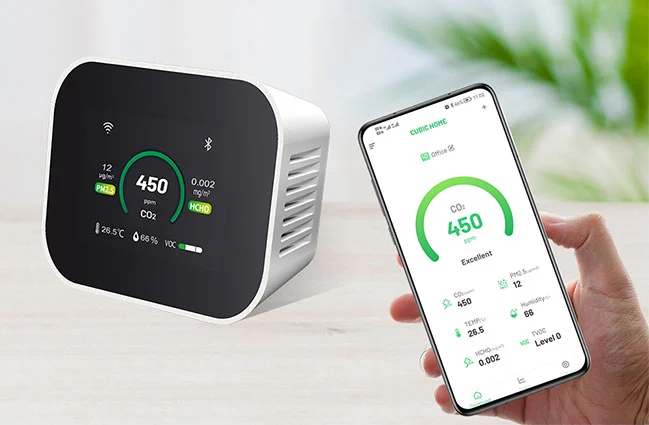 通信のデスクトップ空気质モニターAM7000