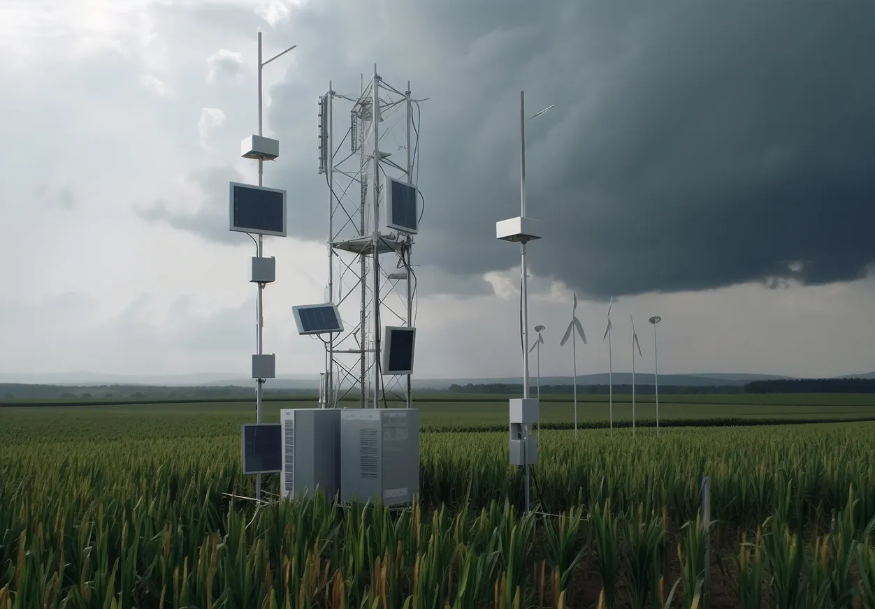 気象観測所モニタリングにおける屋外微粒子物質モニター